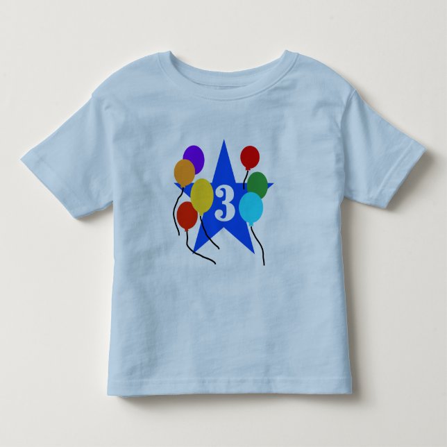Bebé Eres la camiseta y regalo de cumpleaños 3 de la Es (Anverso)