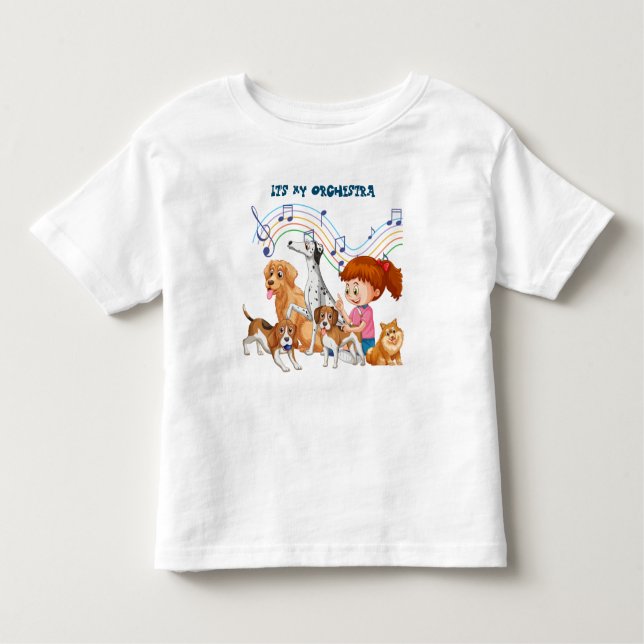 Bebé Es mi camiseta de la orquesta para niños (Anverso)