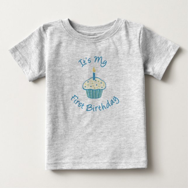 Bebé Es mi primera camiseta de cumpleaños (Anverso)