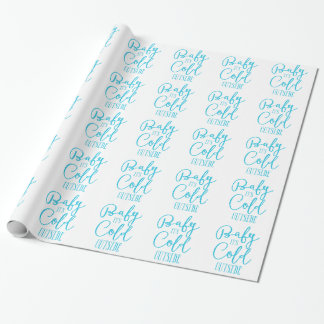 Bebé es papel de embalaje frío del exterior