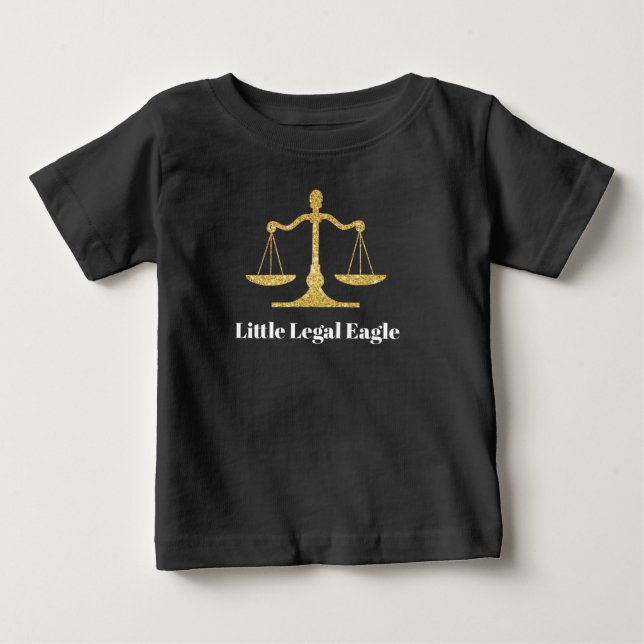 Bebé Escalas de bebés de camiseta de justicia (Anverso)
