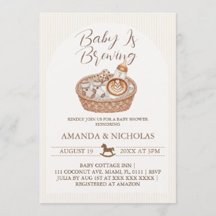 Bebé está en camino Invitación de baby shower a ra
