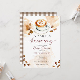Bebé está en camino Invitación de Baby Shower Café