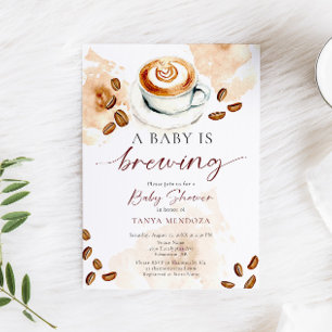Bebé está en camino Invitación de Baby Shower Café