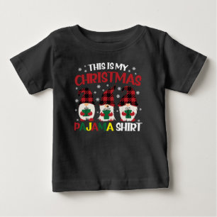 Bebé Esta Es Mi Camiseta De Pijama De Navidad Familia G