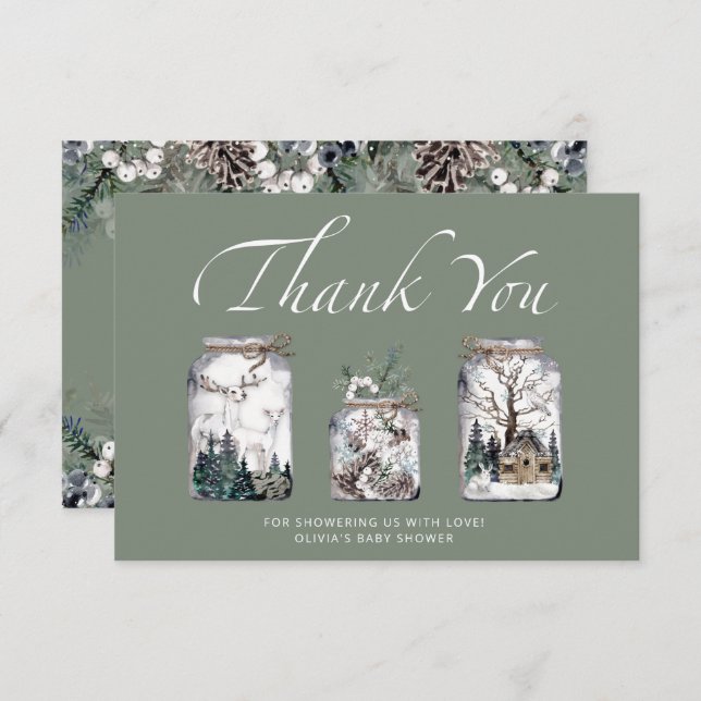 Bebé, está frío fuera de la ducha de bebé, tarjeta (Anverso / Reverso)