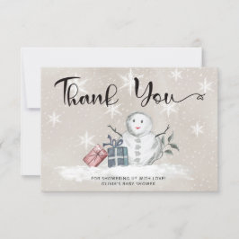 Bebé, está frío fuera de la ducha de bebé, tarjeta