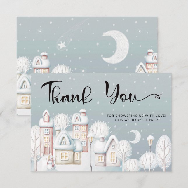 Bebé, está frío fuera de la ducha de bebé, tarjeta (Anverso / Reverso)