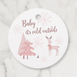 Bebé, está frío fuera de la etiqueta de favor