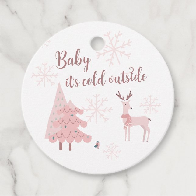 Bebé, está frío fuera de la etiqueta de favor (Anverso)