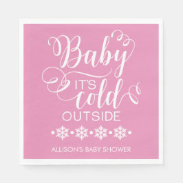 Bebé está frío fuera de la servilleta de Baby Show