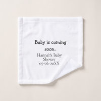 Bebé está llegando pronto nombre fecha de baby sho