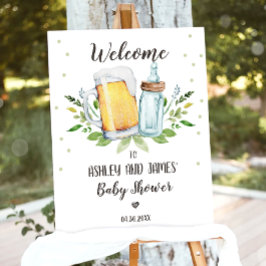 Bebé está preparando la señal de bienvenida de Fie