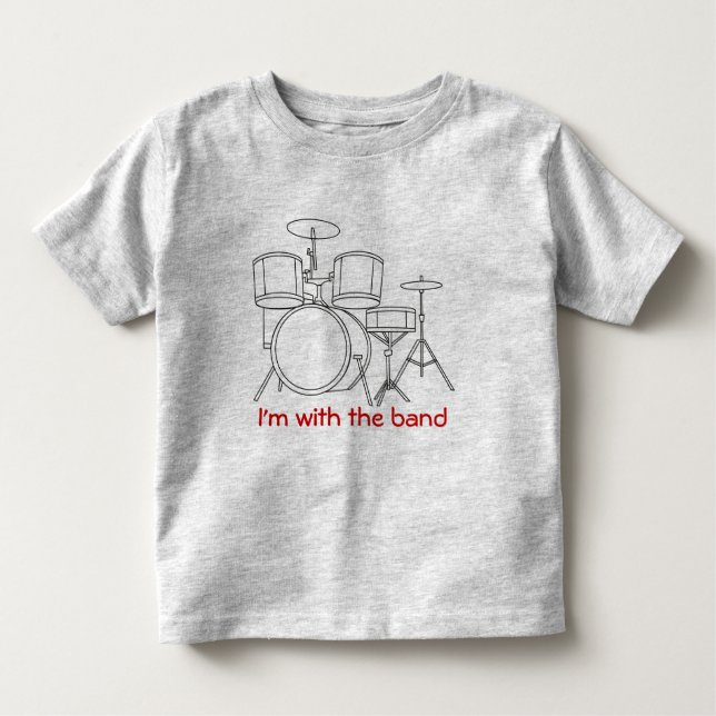 Bebé Estoy con el esquema del negro de la camiseta de (Anverso)