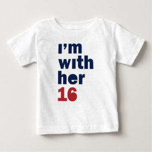 Bebé estoy con su camisa 2016 de Hillary