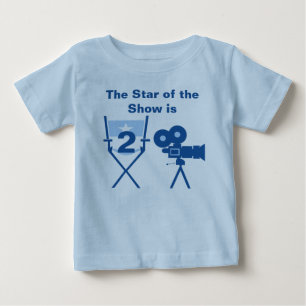Bebé Estrella de la camiseta adaptable del cumpleaños