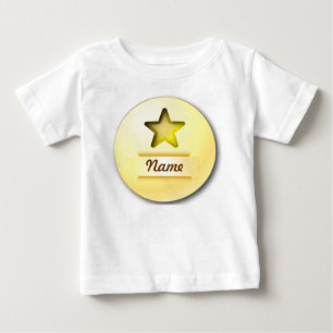 Bebé Estrella del oro del icono de la camiseta