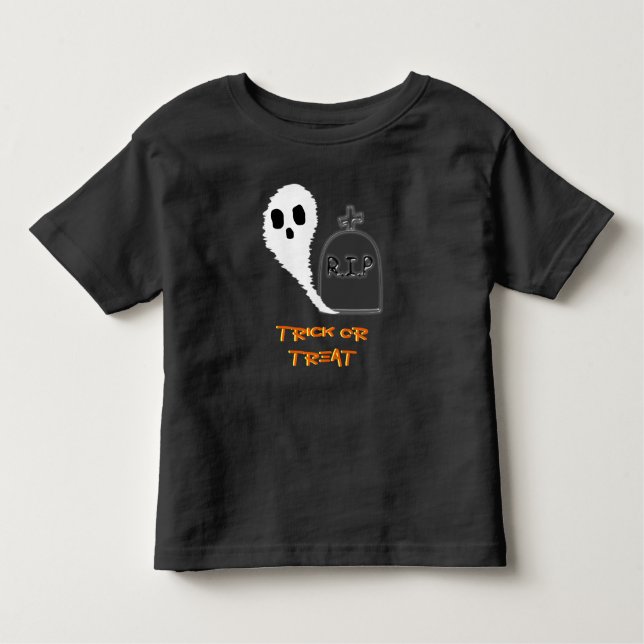 Bebé Fantasma espeluznante con una camiseta de hallowee (Anverso)
