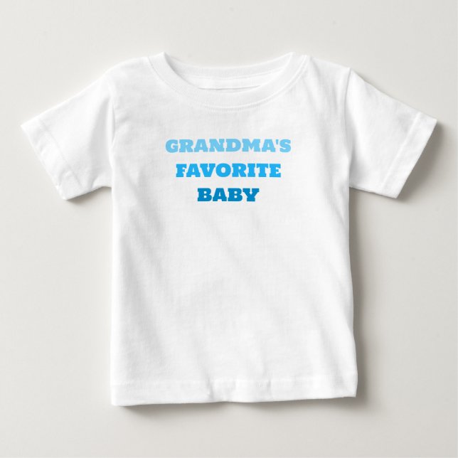 Bebé favorito de la abuela, camiseta de bebé azul (Anverso)
