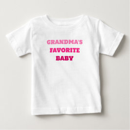 Bebé favorito de la abuela, camiseta pequeña y ros