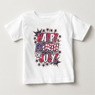 Bebé Feliz 4 de julio: Camiseta infantil