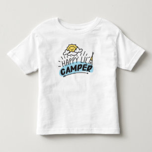 Bebé Feliz niño de Lil Camper, niño pequeño y camiseta
