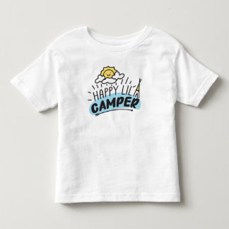 Bebé Feliz niño de Lil Camper, niño pequeño y camiseta
