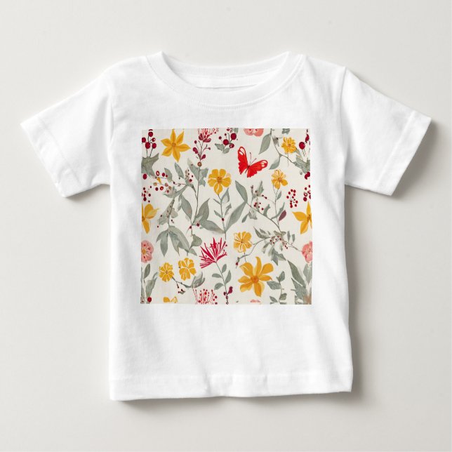 Bebé Flor Bella Camiseta Jersey (Anverso)