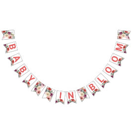 Bebé Floral acuático en banderas de conejo de sang