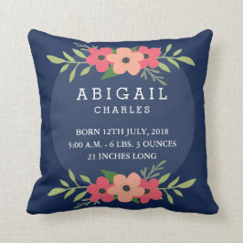 Bebé floral estaca almohada bebé