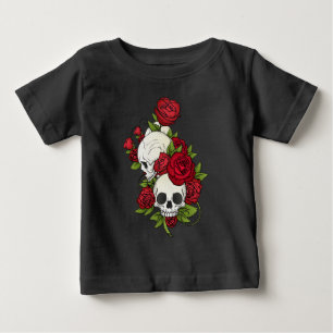 Bebé Florales en el Día de los Muertos   Camiseta