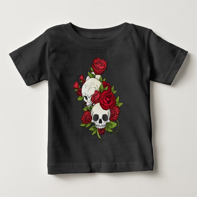 Bebé Florales en el Día de los Muertos | Camiseta (Anverso)