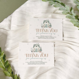 Bebé, frío fuera de Baby Shower, tarjeta de agrade