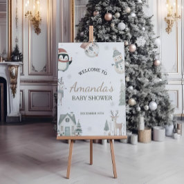 Bebé, frío fuera de la señal de bienvenida de Baby