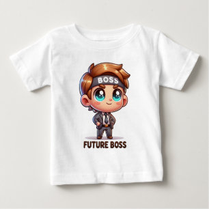Bebé Futuro Jefe de Niños Camiseta - Personalizado Ador