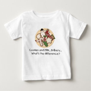 Bebé Galletas y leche... soborno... Camiseta de mangas 