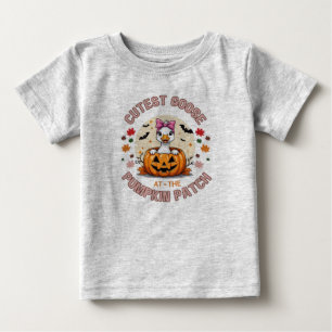 Bebé Ganso más lindo en la camiseta del parche de la ca
