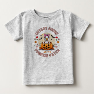 Bebé Ganso más lindo en la camiseta del parche de la ca