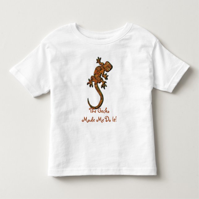 Bebé Gecko Lizard es una graciosa camiseta de una amant (Anverso)