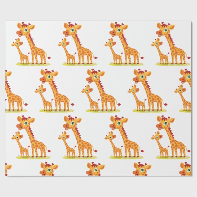 Bebé Giraffe Papel de relleno (Superficie plana)