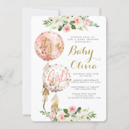 Bebé globo bebé invitación a ducha