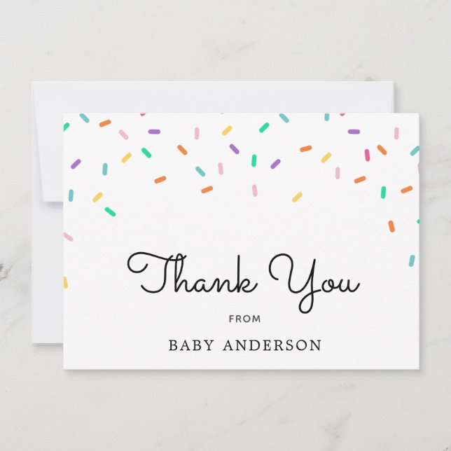 Bebé gracias a las salpicaduras de arcoiris (Anverso)