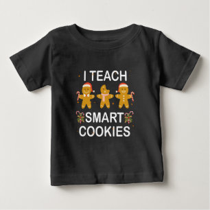 Bebé Graciosa camiseta de profesor que enseño cookies i