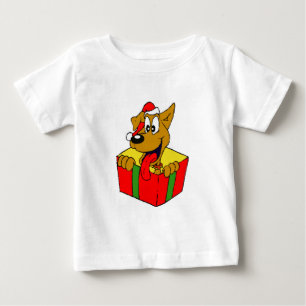 Bebé Graciosa camiseta de Santa Doggy