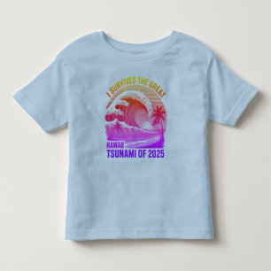 Bebé Graciosa camiseta de sobreviviente del tsunami haw