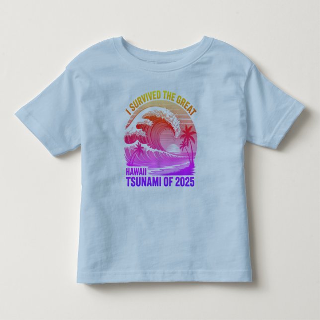 Bebé Graciosa camiseta de sobreviviente del tsunami haw (Anverso)