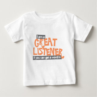 Bebé Gran camiseta naranja de oyentes para niños pequeñ
