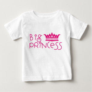 Bebé Gran Princesa con la camiseta de la corona
