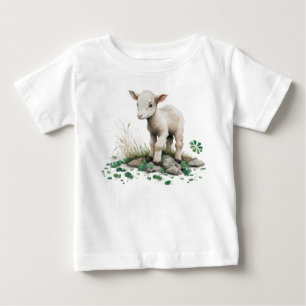 Bebé Granja irlandesa   Cordero cortado en camiseta de 