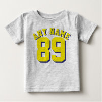 Bebé gris y amarillo | Diseño de Jersey Deportivo